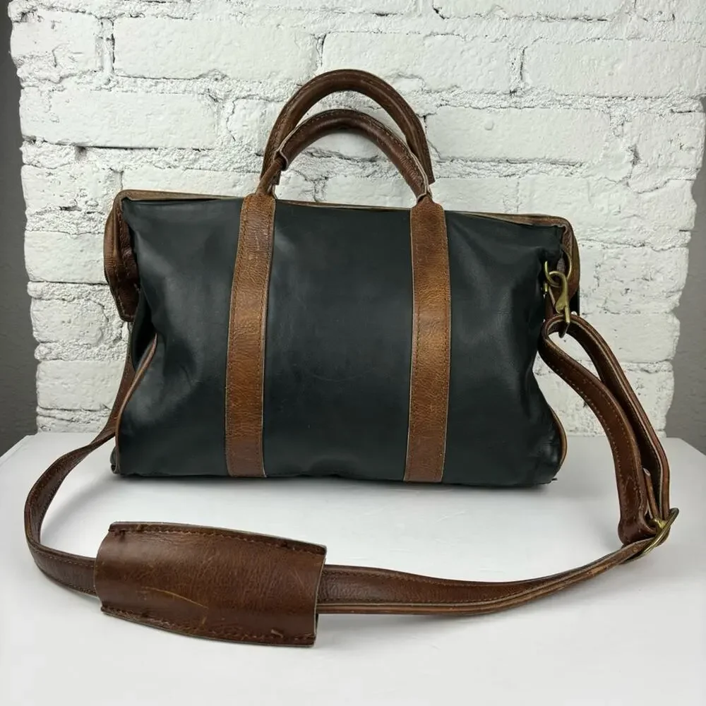 Vintage Ted Glimer Handmade Leather Medical Bag